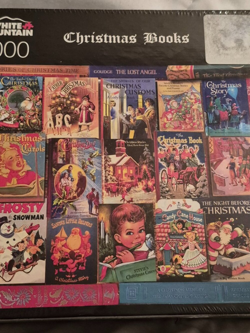 White Mountain Christmas Books 1000 Piece Jigsaw Puzzle 20" x 27" BRAND NEW!!